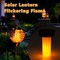 4th of July 2PCS Flag Solar Hot Air Balloon Lantern with Flame Flickering Light